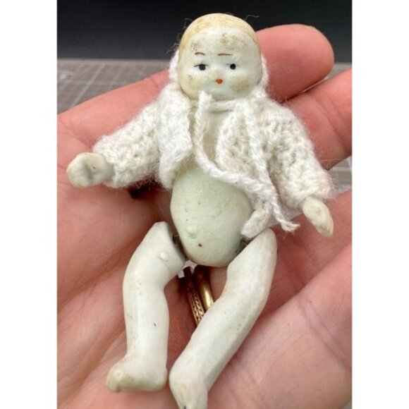 Antique Porcelain Doll Baby Possibly German 3"